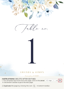 azzurra-stat-17-04 |5x7" table numbers: azzurra-stat-17-04 | table numbers