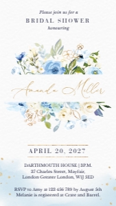 azzurra-evite-shower-17-01 | Dusty Blue Bridal Shower design preview
