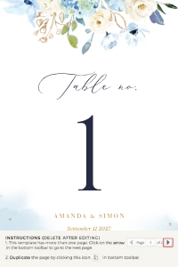 azzurra-stat-17-04 | 4x6" table numbers: azzurra-stat-17-04 | table numbers