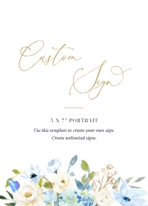 azzurra-stat-17-05| 5x7" custom sign: azzurra-stat-17-05 | custom sign