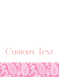 Pink Bandana Place Cards design preview