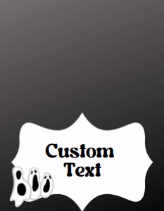 Boo Ghost Place Cards: Boo Halloween Place Cards