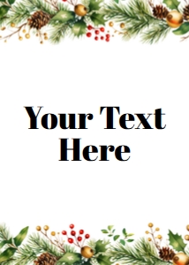 Christmas Sign 5x7 140: Christmas Sign 5x7 - 140