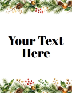 Christmas Sign 140 - 8.5x11: Christmas Sign 5x7 - 140
