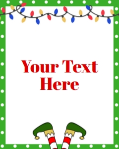 Elf Sign 8x10 - 142a: Elf Sign 142a