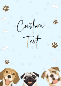Let's Pawty Sign 5x7 180a: Let's Pawty Sign 5x7 and 8x10 180c