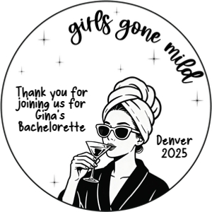 Girls gone mild editable sticker for bachelorette party design preview