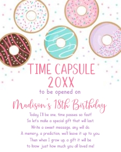 Donut Capsule Sign design preview