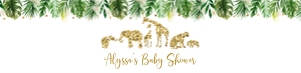 Gold Safari Shower Labels: Gold Safari Shower Labels