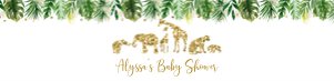 Gold Safari Shower Labels design preview