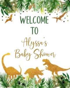 Gold Dinosaur Welcome: Gold Dinosaur Welcome