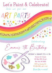 Art Party Invite: Art Party Invite