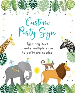 Party Animal Custom Sign: Party Animal Custom Sign