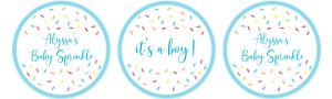 Blue Sprinkle Topper design preview
