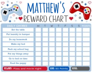 Video Game Chart design preview