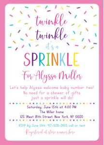 A109 Sprinkle design preview