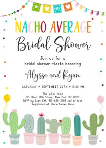 A552 Nacho Invite design preview