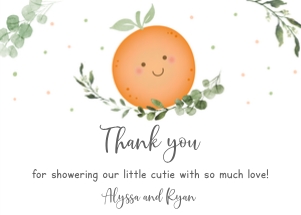 A535 Thank You Card design preview