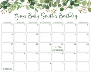 A178 Calendar design preview