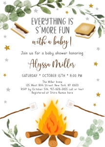 A520 Shower Invite design preview