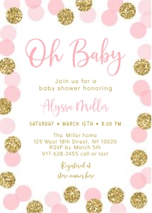 A225 Shower Invite design preview