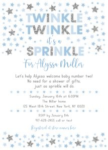 A164 Sprinkle Invite design preview