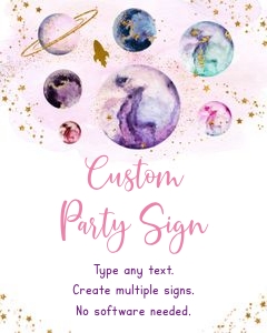 A586 Custom Sign Pink design preview