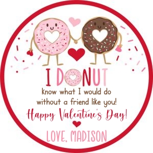 Donut Valentine Tag4 design preview