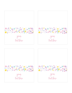 A215 Tent Card design preview