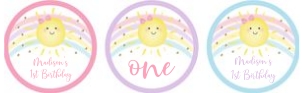 A599 Cupcake Topper design preview