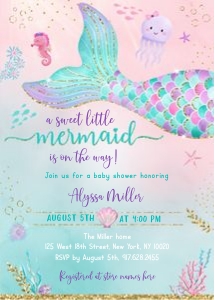 A615 Shower Invite design preview