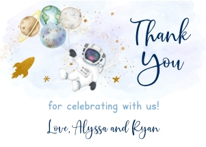 A606 Thank You Card design preview