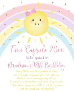 A599 Time Capsule Sign design preview