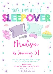 Sleepover Invite2 design preview