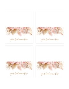 A625 Tent Card design preview
