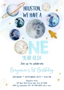 A631 Blue Birthday Invite6 design preview