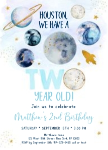 A631 Blue Birthday Invite7 design preview