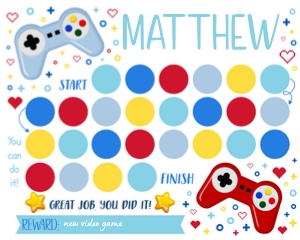 Video Game Sticker Chart: Video Game Sticker Chart