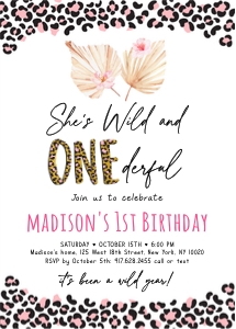 A649 Wild Onederful design preview