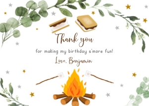 A520 Thank You Card design preview
