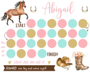 Horse Sticker Chart: Horse Sticker Chart