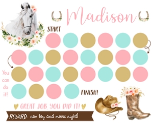Horse Sticker Chart2: Horse Sticker Chart2
