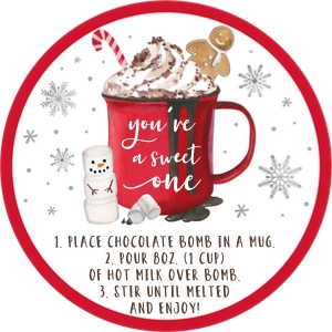 Winter Bomb Tag 10 Round Sweet One design preview