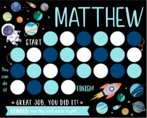 A654 Sticker Chart design preview