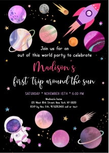 A654 Girl Invite design preview
