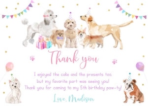 A621 Thank You Card design preview