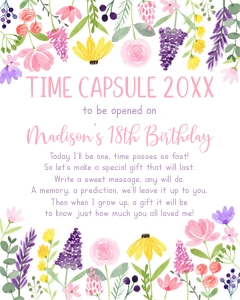 A672 Time Capsule Sign design preview