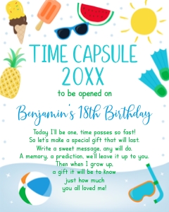 A534 Time Capsule Sign design preview