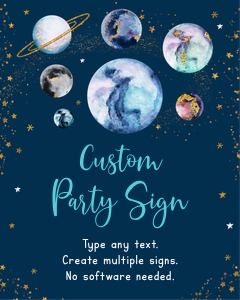 A586 Custom Sign Blue design preview