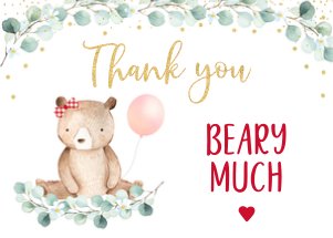 A603 Thank You Card design preview